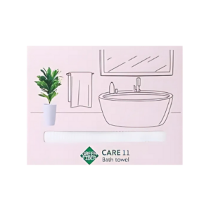 CARE 11 TOALLA DE BAÑO WAFFLE, GREEN FIBER 80 X 150 CM