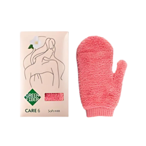 CARE 6 MANOPLA SUAVE GREEN FIBER, 21 × 9 CM
