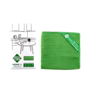 HOME S3 FIBER DE TELA ACANALADA GREEN FIBER, 30 × 30 cm