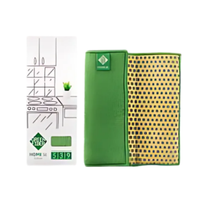 HOME S6 SPLITTER SPONGE GREEN FIBER, 22 × 17,5 cm