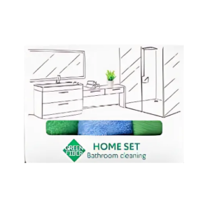 KIT PARA EL HOGAR LIMPIEZA DE CUARTOS DE BAÑO GREEN FIBER HOME SET BATHROOM CLEANING