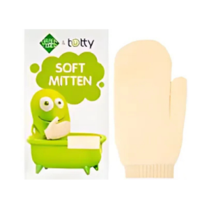MANOPLA SUAVE PARA BEBÉS GREEN FIBER & TOTTY, 20 × 9 cm